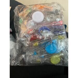 Beadable badge reel 24 piece colorful